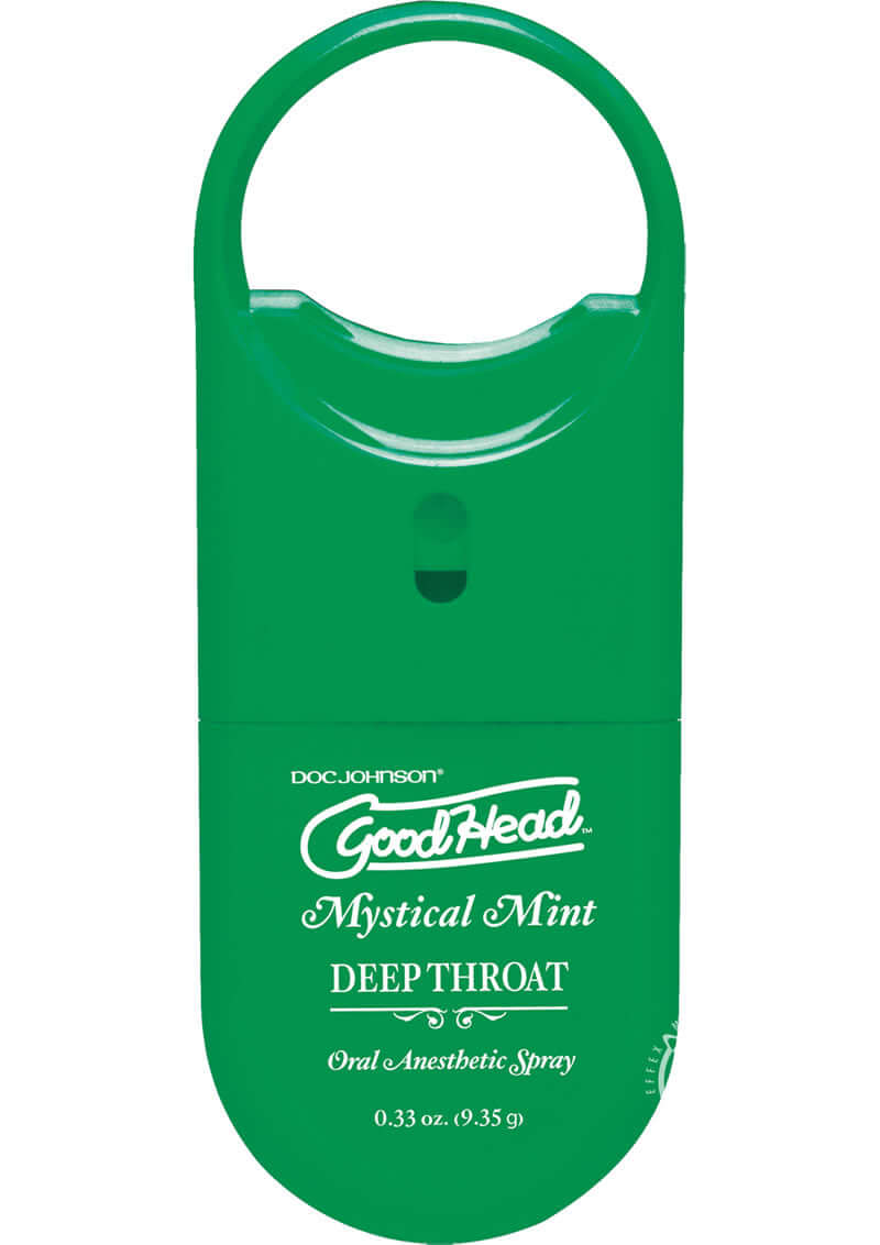 GoodHead Deep Throat To Go Mint Flavor oral anesthetic spray bottle