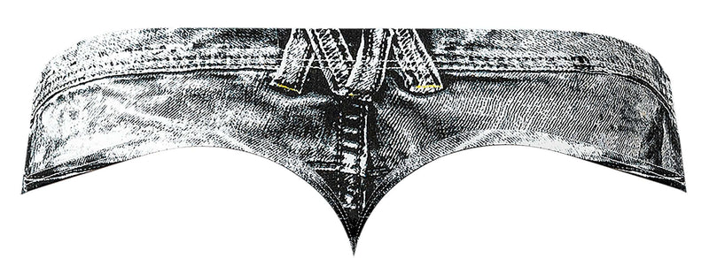 DIRTY DENIM THONG BLUE S/M-1