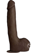 Rob Piper ULTRASKYN 10.5 dildo, realistic brown replica with intricate details, offering lifelike sensation for an authentic intimate experience.