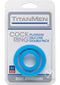 Titanmen Silicone C Rings Blue 2pk-0