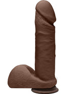 The Perfect D 7 Chocolate realistic dual density ULTRASKYN dildo with lifelike texture and solid core for an authentic experience