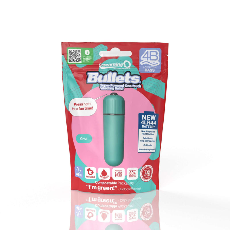 Screaming O 4B Bullet Vibrator Kiwi Green Low Pitch Bass