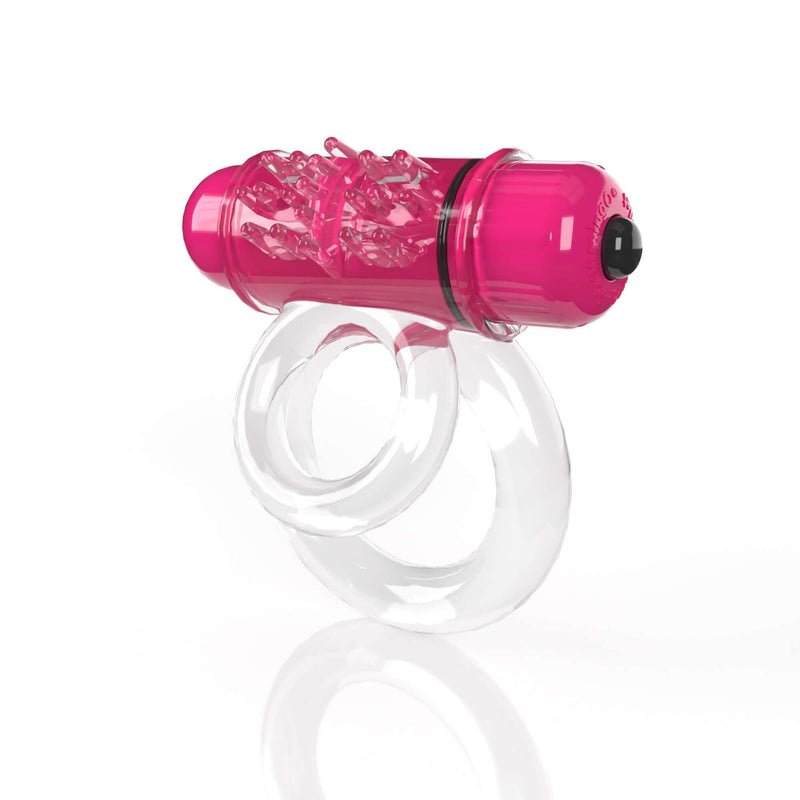 Screaming O Pleasure Products 4B Double O 6 Strawberry Pink Low Pitch Bass
