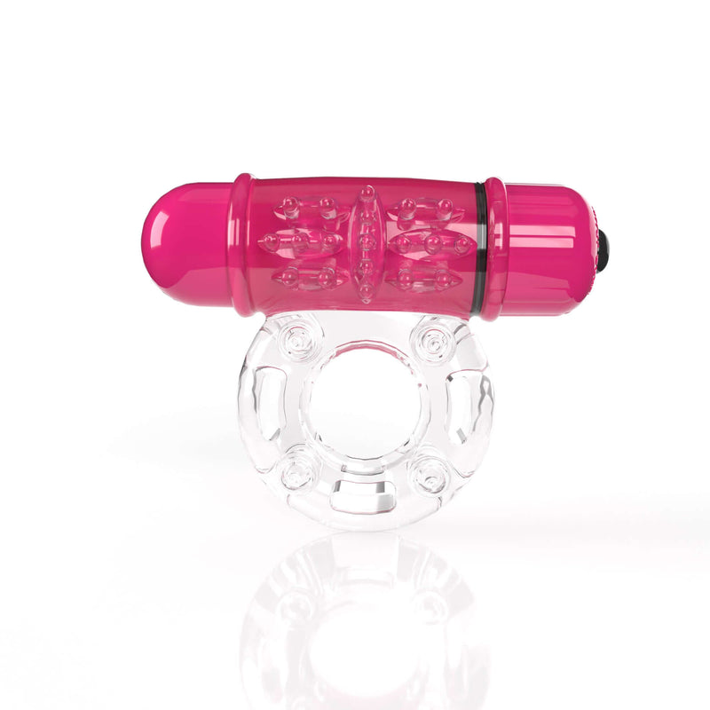 Screaming O 4B OWOW Strawberry Pink Low Pitch Bass Vibrating Cock Ring