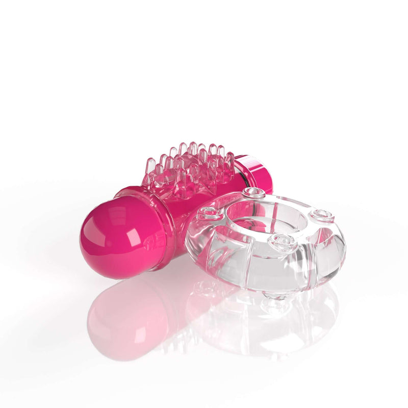 Screaming O 4B OWOW Strawberry Pink Low Pitch Bass Vibrating Cock Ring