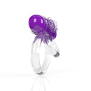 Screaming O 4T DoubleO 6 Grape Purple High Pitch Treble Super Powerful Vibrating Double Cock Ring