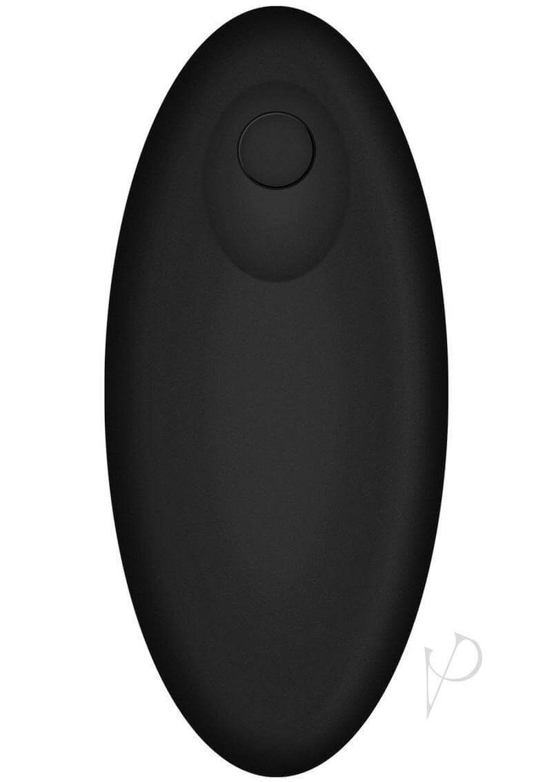 Doc Johnson OptiMALE P-Curve Massager - Sleek black prostate massager designed for ultimate P-spot pleasure with 7 unique vibration patterns.