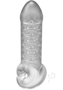 OptiMALE Thin Extender with Ball Strap for added length and thickness, featuring a soft, sensational material for enhanced pleasure.