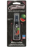 Doc Johnson's GoodHead Watermelon Lickable Spray packaging - 1 oz bottle for flavorful and intimate moments.