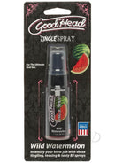 Doc Johnson GoodHead Tingle Spray 1oz Watermelon Flavor packaging with watermelon graphic and product description.