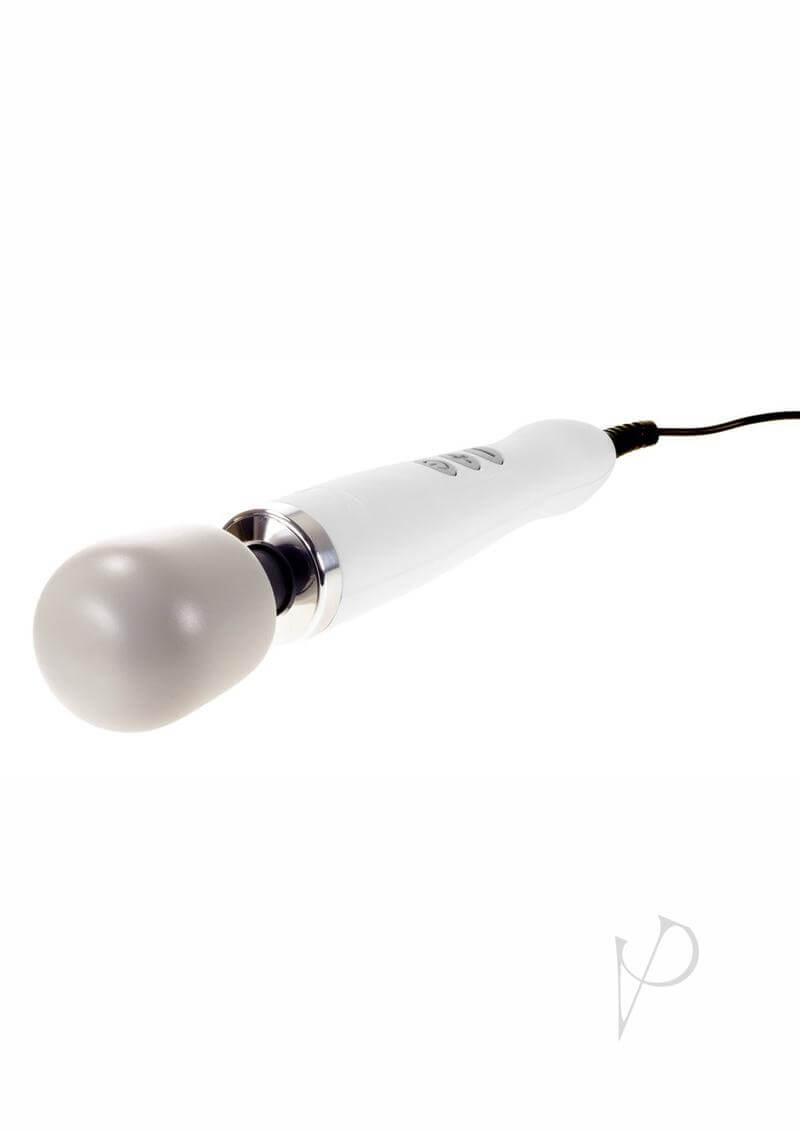 Powerful white Doxy massager for muscle relaxation and pain relief with variable speed control.