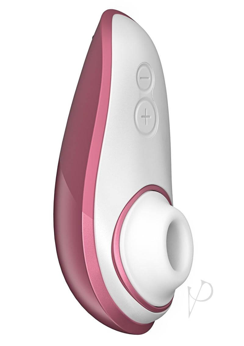 Womanizer Liberty Pink Rose with hygienic travel cover and six levels of quiet stimulation for mind-blowing experiences.