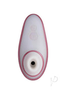Womanizer Liberty Pink Rose travel-friendly personal massager with hygienic cover and six quiet stimulation levels