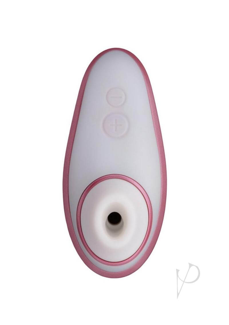 Womanizer Liberty Pink Rose travel-friendly personal massager with hygienic cover and six quiet stimulation levels