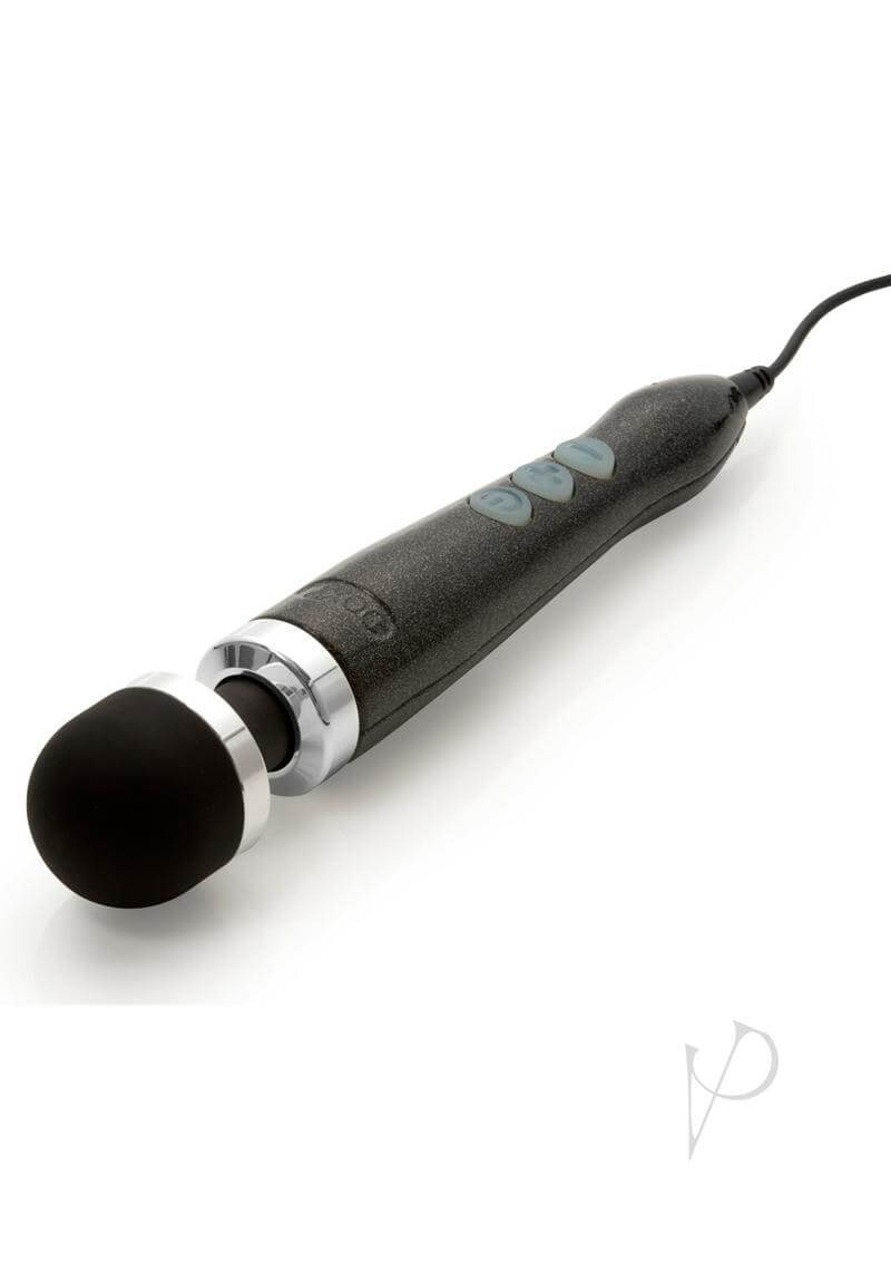 Doxy Die Cast 3 Disco Black Wand Massager with powerful vibration and compact design