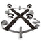 Love Honey Fifty Shades of Grey Playroom Over the Bed Cross Restraints Silver at $49.99