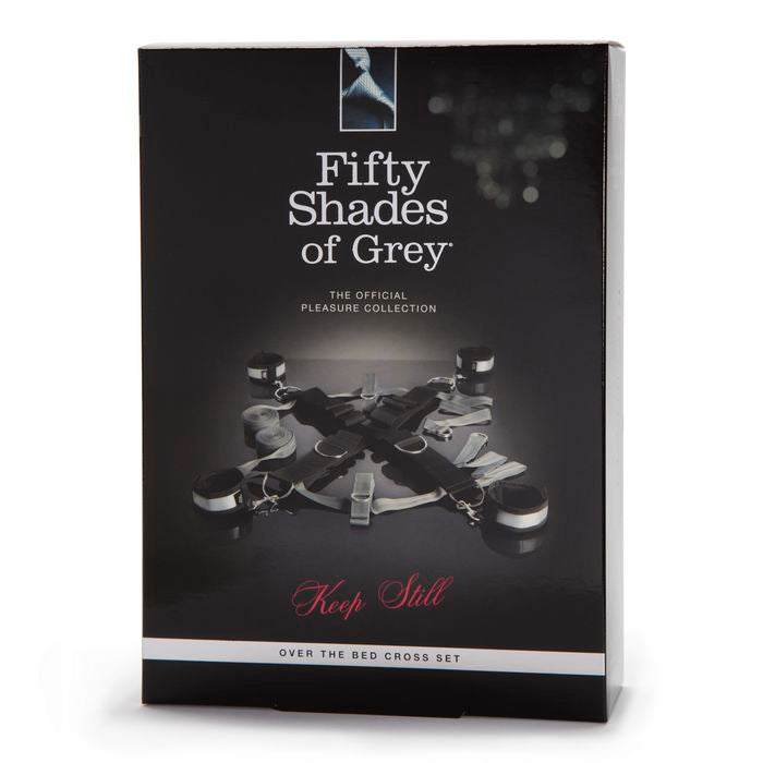 Love Honey Fifty Shades of Grey Playroom Over the Bed Cross Restraints Silver at $49.99