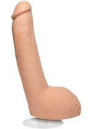 Xander Corvus Signature Ultraskyn 9" Dildo, realistic star replica on white background