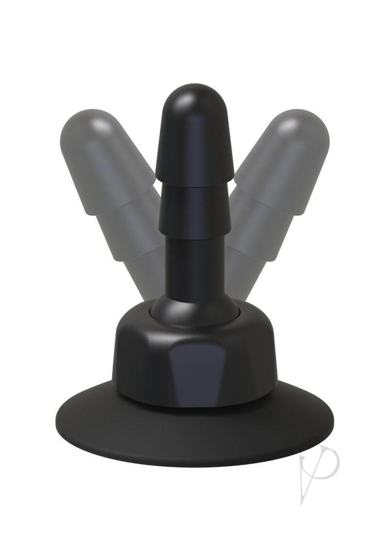 Vac-U-Lock Deluxe 360 Swivel Plug with rotating ball joint for versatile hands-free pleasure on smooth surfaces.