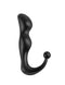 Deluxe Perfect Plug with ergonomic design, tapered tip, and bulbs for enhanced anal stimulation, made of smooth black material.