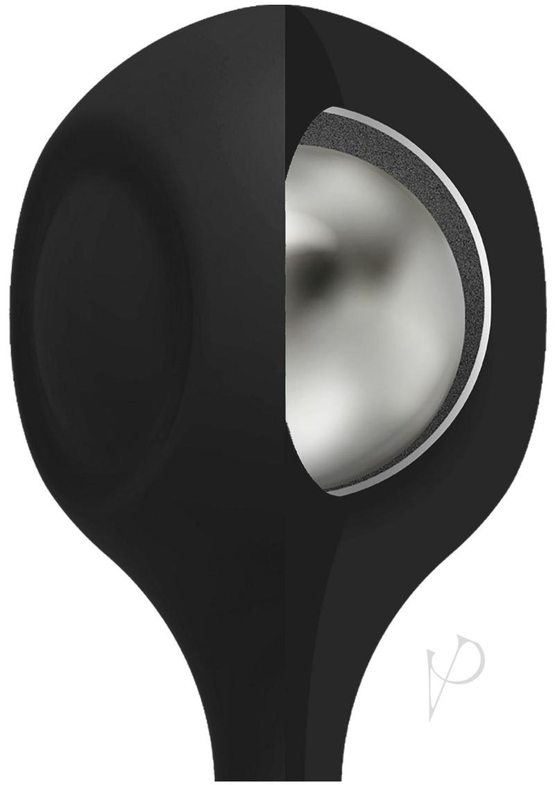 Kink Weighted Silicone Anal Balls Black-2