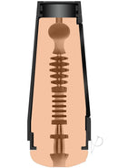 Cross-section view of Main Squeeze Camgirls Bailey Rayne Pussy lifelike stroker with detailed interior texture and variable pressure design.