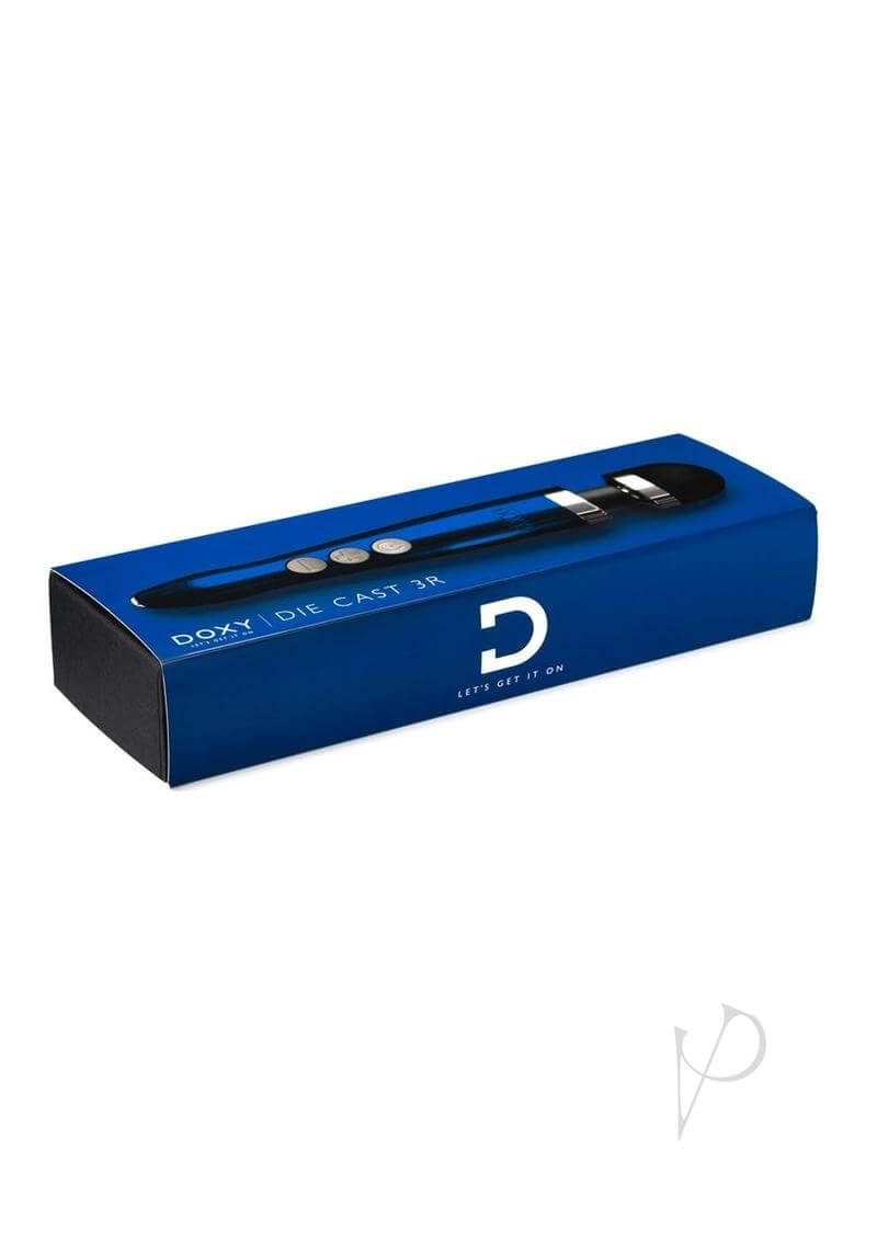 Doxy Die Cast 3 Rechargeable Wand Massager box - Premium Personal Pleasure Device Packaging