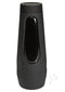 Doc Johnson Main Squeeze Cherie DeVille ULTRASKYN Stroker black hard-case with squeezable grip and suction-adjusting cap.