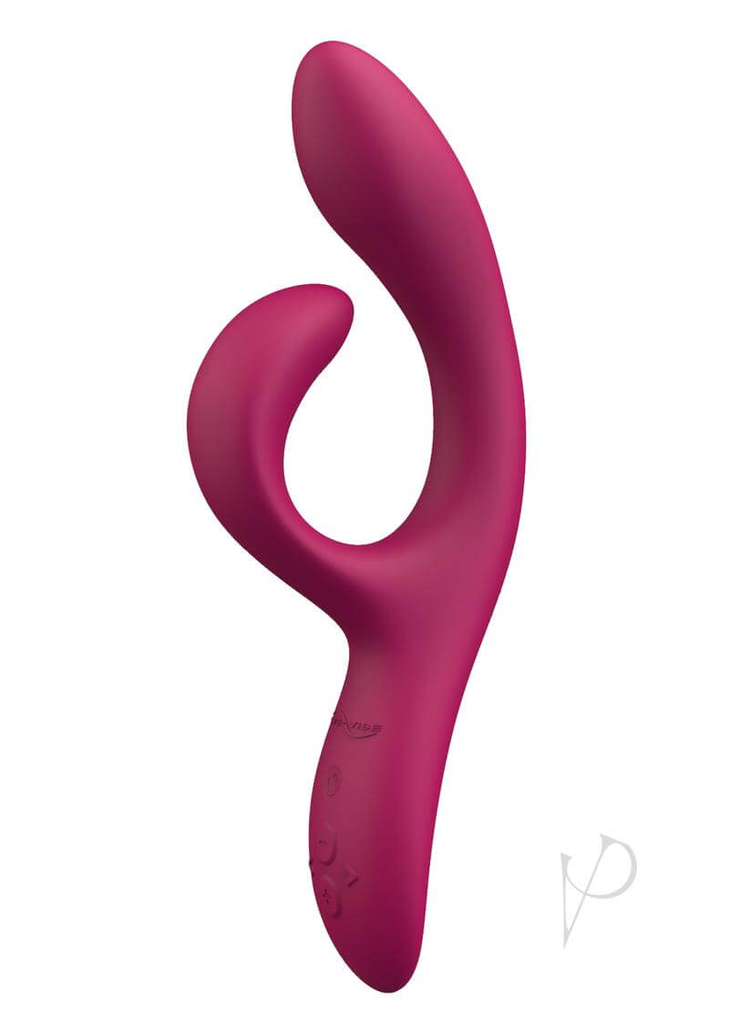 We Vibe Nova 2.0 Pink adjustable rabbit vibrator with flexible internal and external stimulators for precise G-spot and clitoris stimulation.