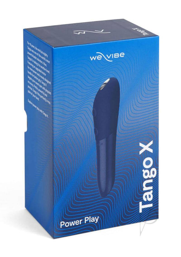 We Vibe Tango X Midnight Blue Bullet in Packaging - Ten Years of Innovation, Powerful Motor, Precise Shape, Enhanced Pleasure