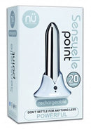 Nu Sensuelle NU Sensuelle Point 20-Function Rechargeable Bullet Vibrator Silver at $47.99