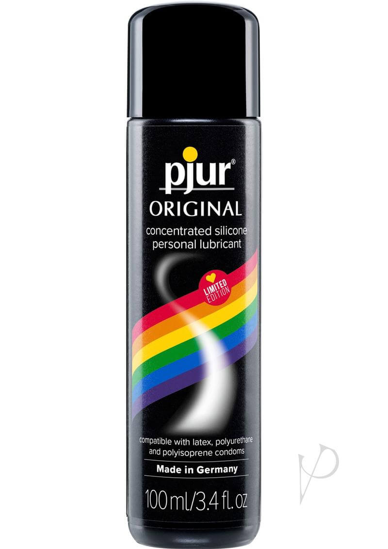 Pjur Original Rainbow Edition 100 ml Silicone Lubricant celebrating inclusivity and diverse expressions of love and passion