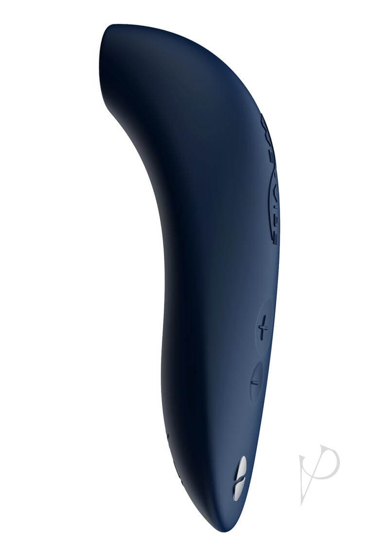 Midnight Blue We-Vibe Melt Clitoral Stimulator - waterproof, rechargeable, intense pleasure for couples' play.