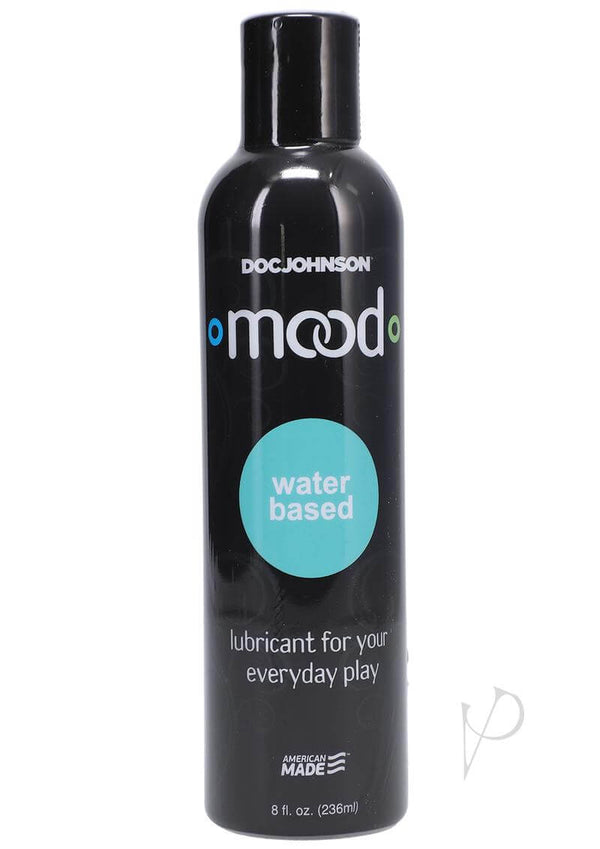 Mood Water-Based Lubricant 8oz Bottle by Doc Johnson for Versatile Pleasure, Ideal for Partner and Solo Play