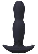 Doc Johnson A-Play EXPANDER Black Premium Anal Plug with Dynamic Dual Function and Vibrating Feature for Elevated Pleasure Experience