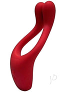 Tryst Multi Erogenous Zone Massager in Limited Edition Red with dual vibrating arms for men and women.