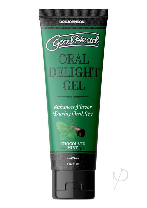 GoodHead Oral Delight Gel 4 Oz Chocolate Mint Enhancer for Oral Sex