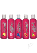 GoodHead Oral Delight Gel 5-Pack featuring French Vanilla, Cotton Candy, Blue Raspberry, Peach, and Pineapple flavors.