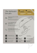 Womanizer Premium 2 Clitoral Stimulator packaging displaying key features and advanced technology details in Warm Gray.