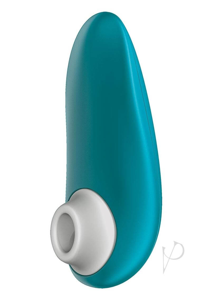 Turquoise Womanizer Starlet 3 waterproof compact toy for beginners.