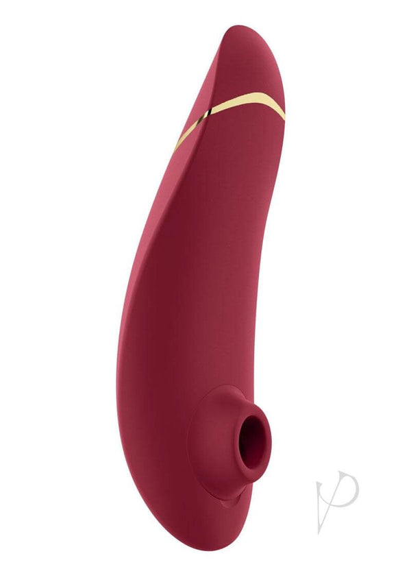 Womanizer Premium 2 Bordeaux sensual toy with 14 intensity levels and Smart Silence feature. Luxurious, discreet, and innovative design.