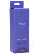 Ie Numb 2oz boxed gel for anal desensitization in blue packaging for comfortable backdoor play.