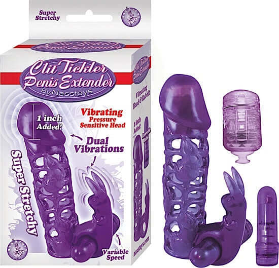 Nasstoys Clit Tickler Penis Extender Purple at $27.99