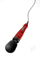 Doxy Massager Rose Pattern - UK-made powerful wand massager for relaxation and pleasure