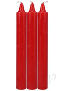 Japanese Drip Candles 3pk Red-1