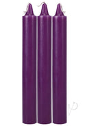 Japanese Drip Candles 3pk Purple-1