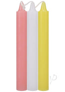 Japanese Drip Candles 3pk Pink/yell-1