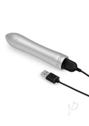Silver Doxy Bullet Vibrating Bullet with USB Charging Cord