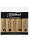 Goodhead Slick Head Glide Chocolate 5pk water-based lubricants in various chocolate flavors packaging.
