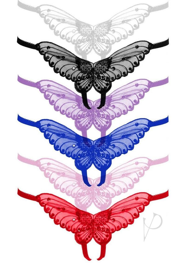 Butterfly Crotchless Pearl 12pk Ps Asst-0